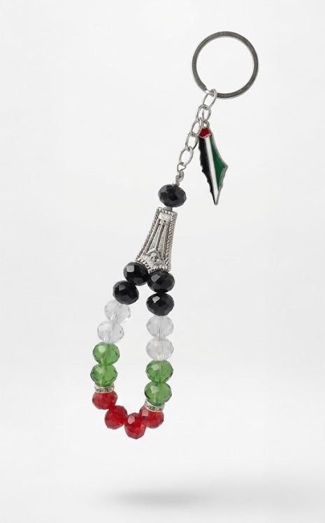 Palestine Crystal Keychain