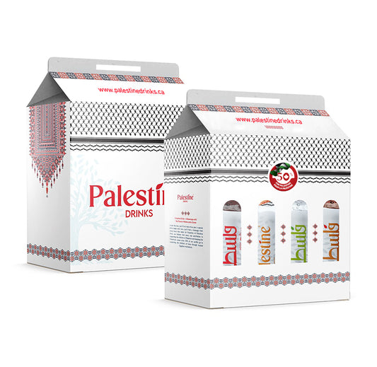 4 flavours Palestine Drinks 8-Pack Mix
